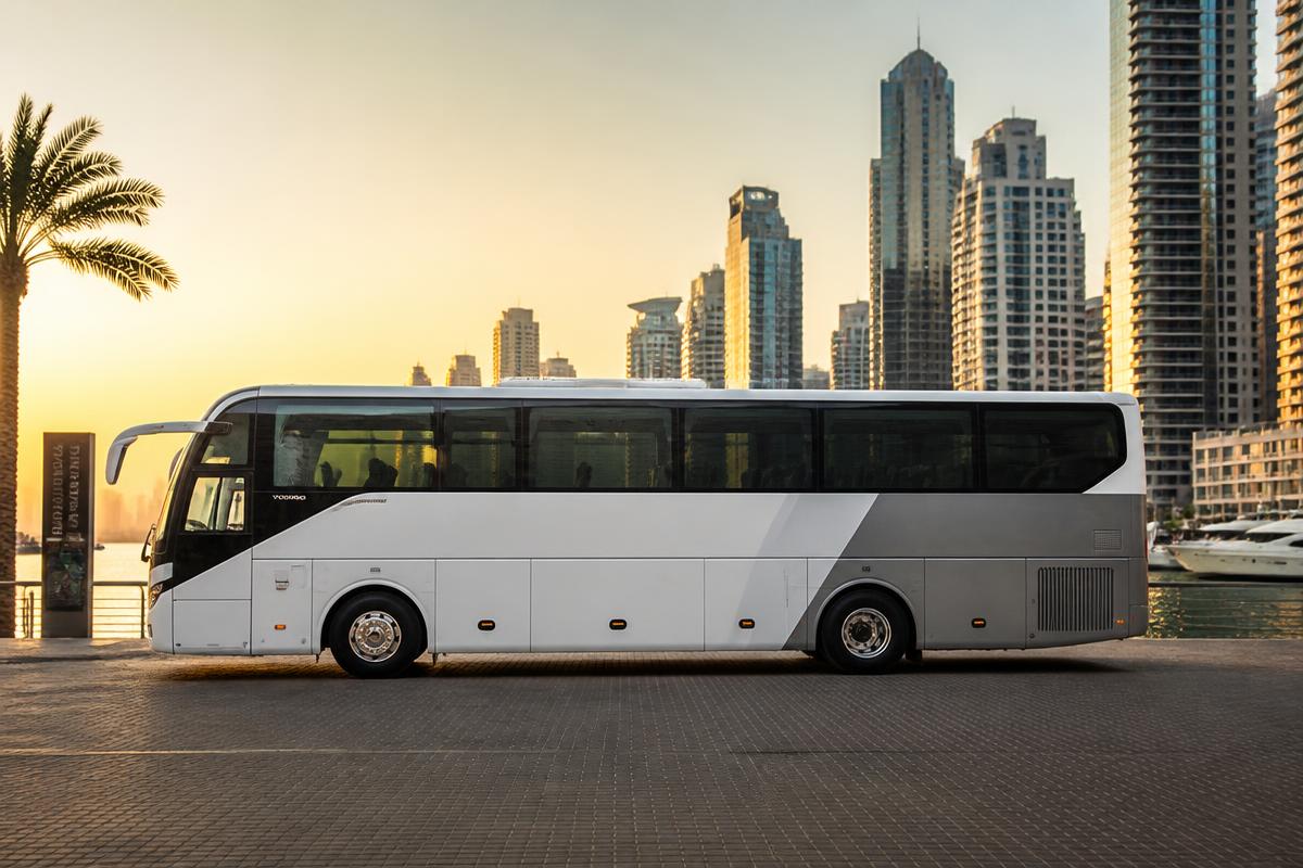 35-Seat Luxury Coach for rent with driver in Dubai