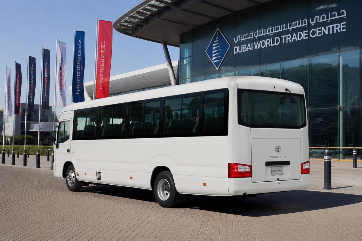 18-Seat Minibus for rent with driver in Dubai