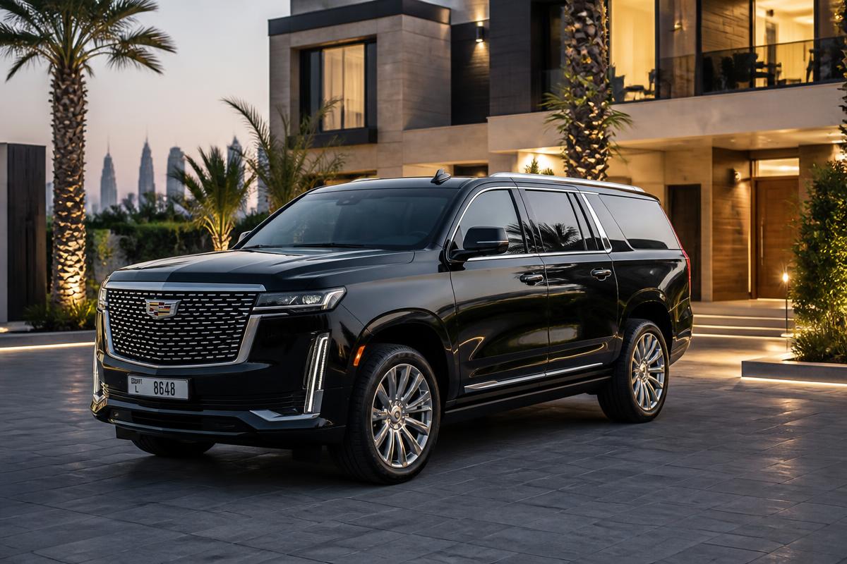 7-Seat Luxury SUV for rent with driver in Dubai