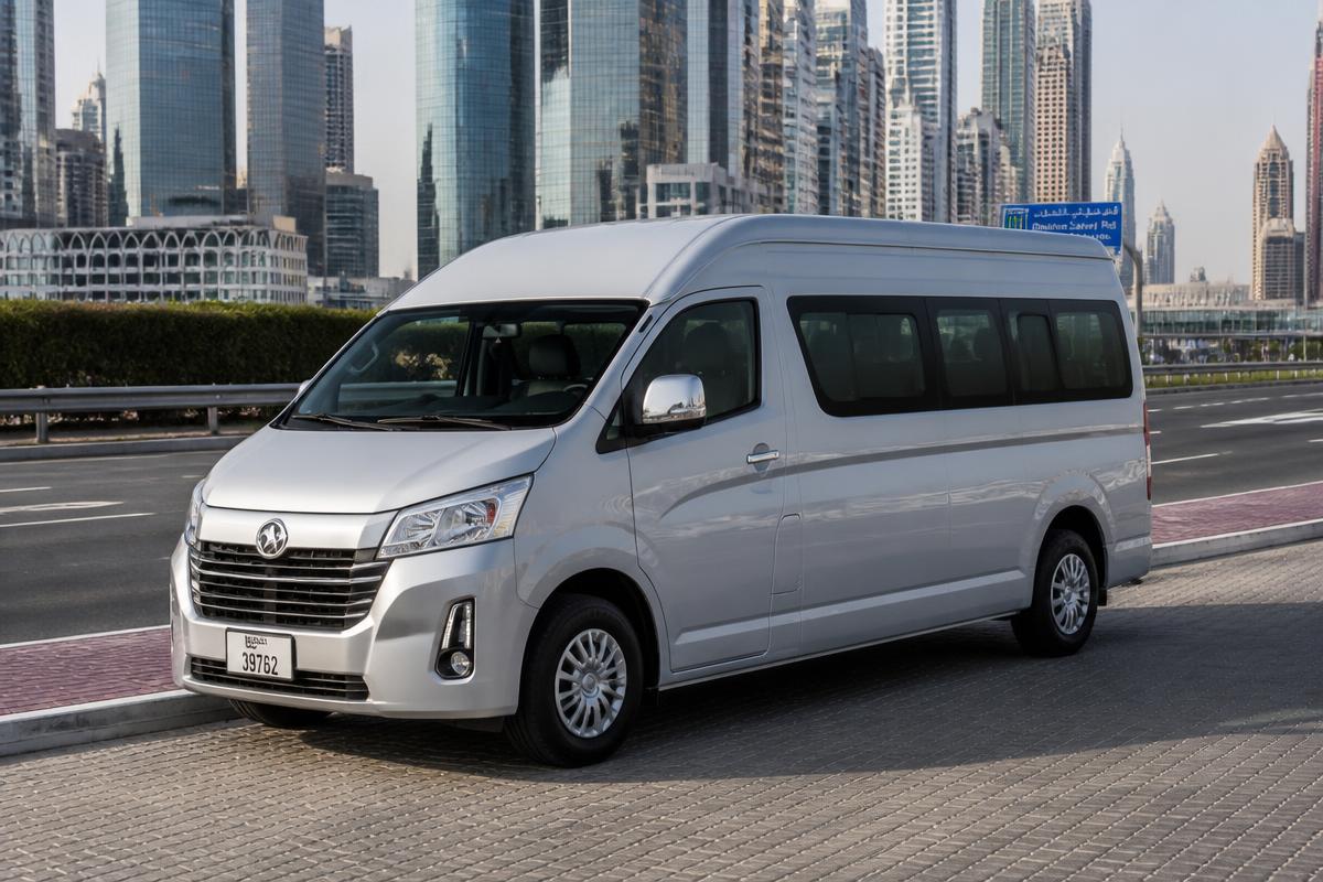 11-Seat Passenger Van for rent with driver in Dubai